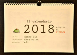 Calendario 2018 di ricette siciliane
