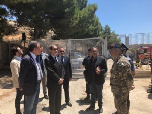 Musumeci a Lampedusa