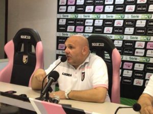 Bruno Tedino in conferenza stampa