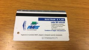 Biglietto magnetico Amat