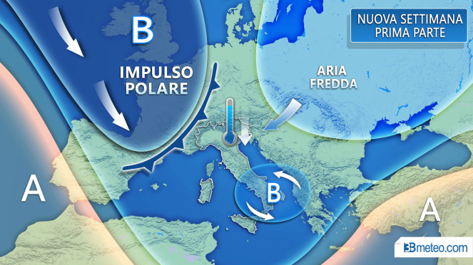 Meteo, finita la tregua ritorna il maltempo anche al sud e sulle isole