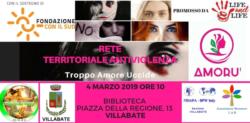 Rete Antiviolenza Amorù a Caccamo per sensibilizzare sul femminicidio