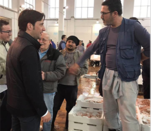 Ferrandelli al mercato ittico
