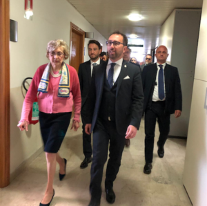 Ministro Bonafede a Caltanissetta