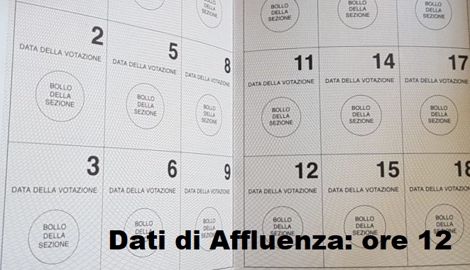 Elezioni amministrative 2019, i dati di affluenza alle 12