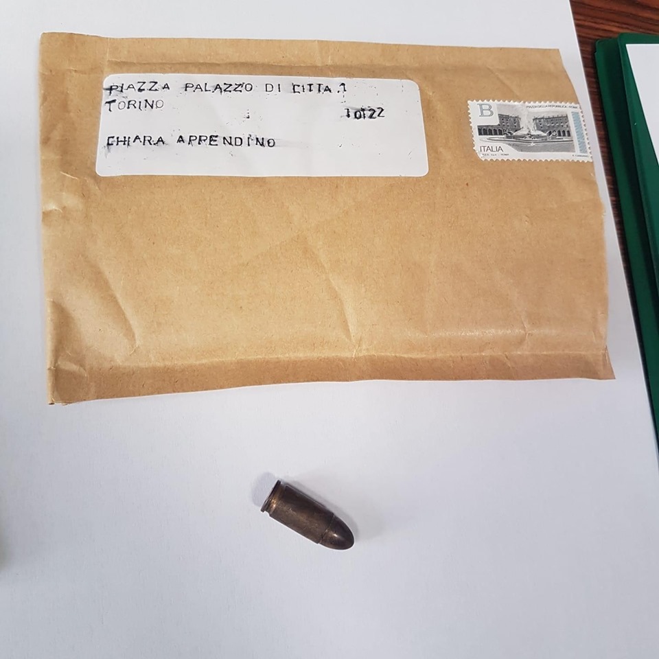 Torino: busta con proiettile a sindaco Appendino