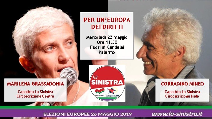 Corradino Mineo de La sinistra incontra i palermitani oggi ai Candelai