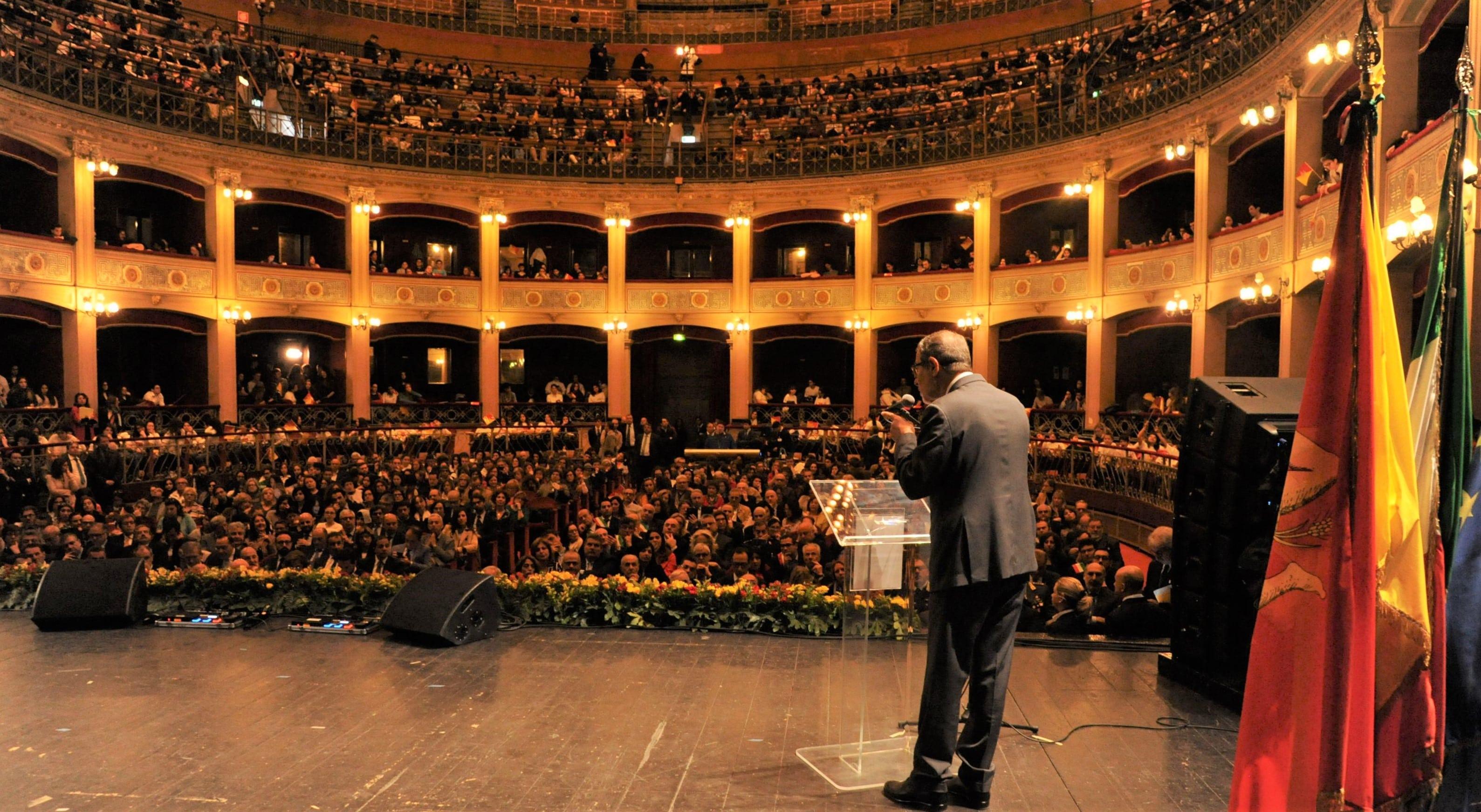 73° anniversario dell’Autonomia siciliana, celebrazioni al Politeama