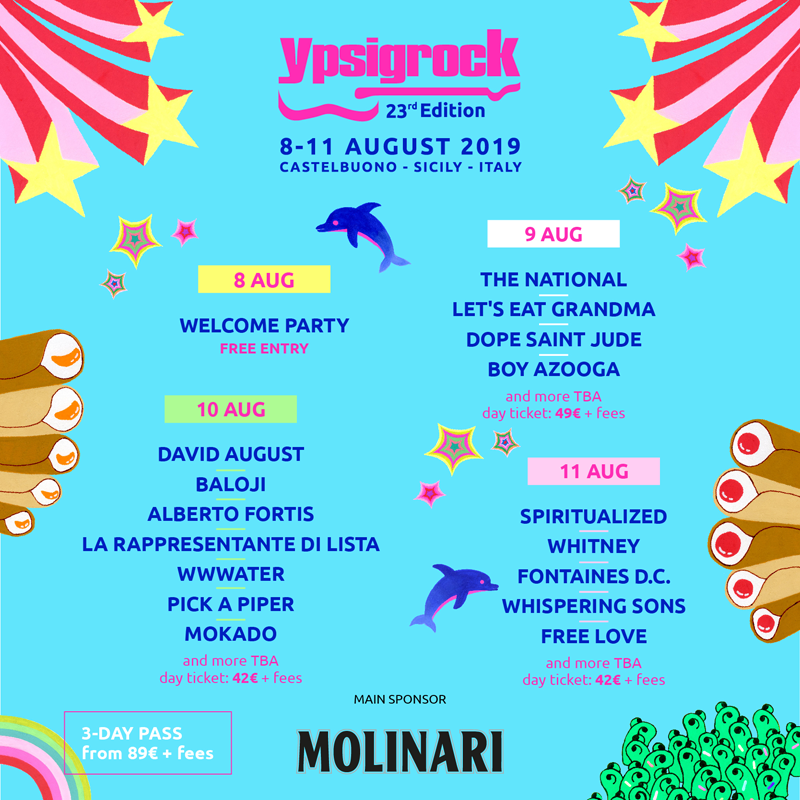 Ypsigrock2019, terzo annuncio: c’è anche “La Rappresentante di Lista”