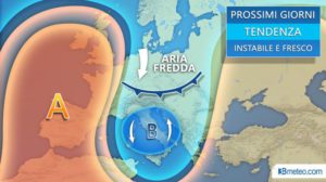Piogge e temperature basse
