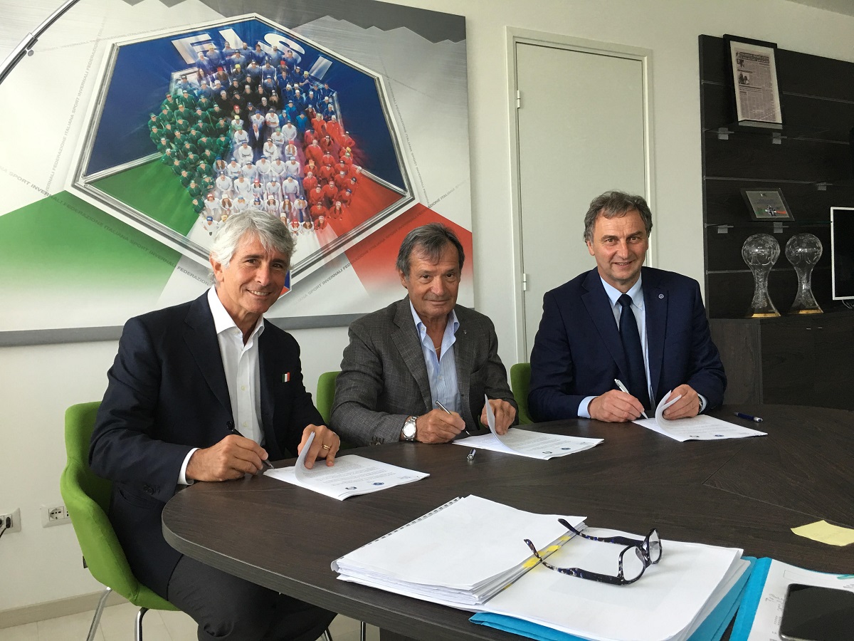 Siglata nuova intesa tra credito sportivo, FISI E Col. Naz.