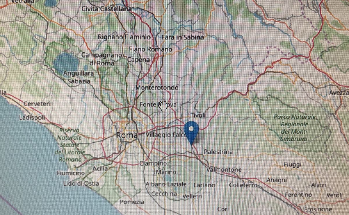 Scossa di terremoto a Roma con magnitudo 3.7 epicentro a Colonna