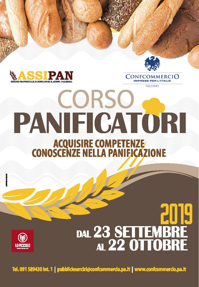 Corso panificatori Confcommercio Palermo, per imparare e aggiornarsi