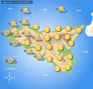 Meteo martedì 11 giugno Sicilia