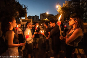Fiaccolata per Paolo Borsellino a Palermo