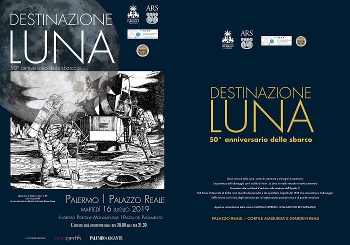 50° anniversario sbarco sulla Luna, 16 luglio evento a Palazzo Reale