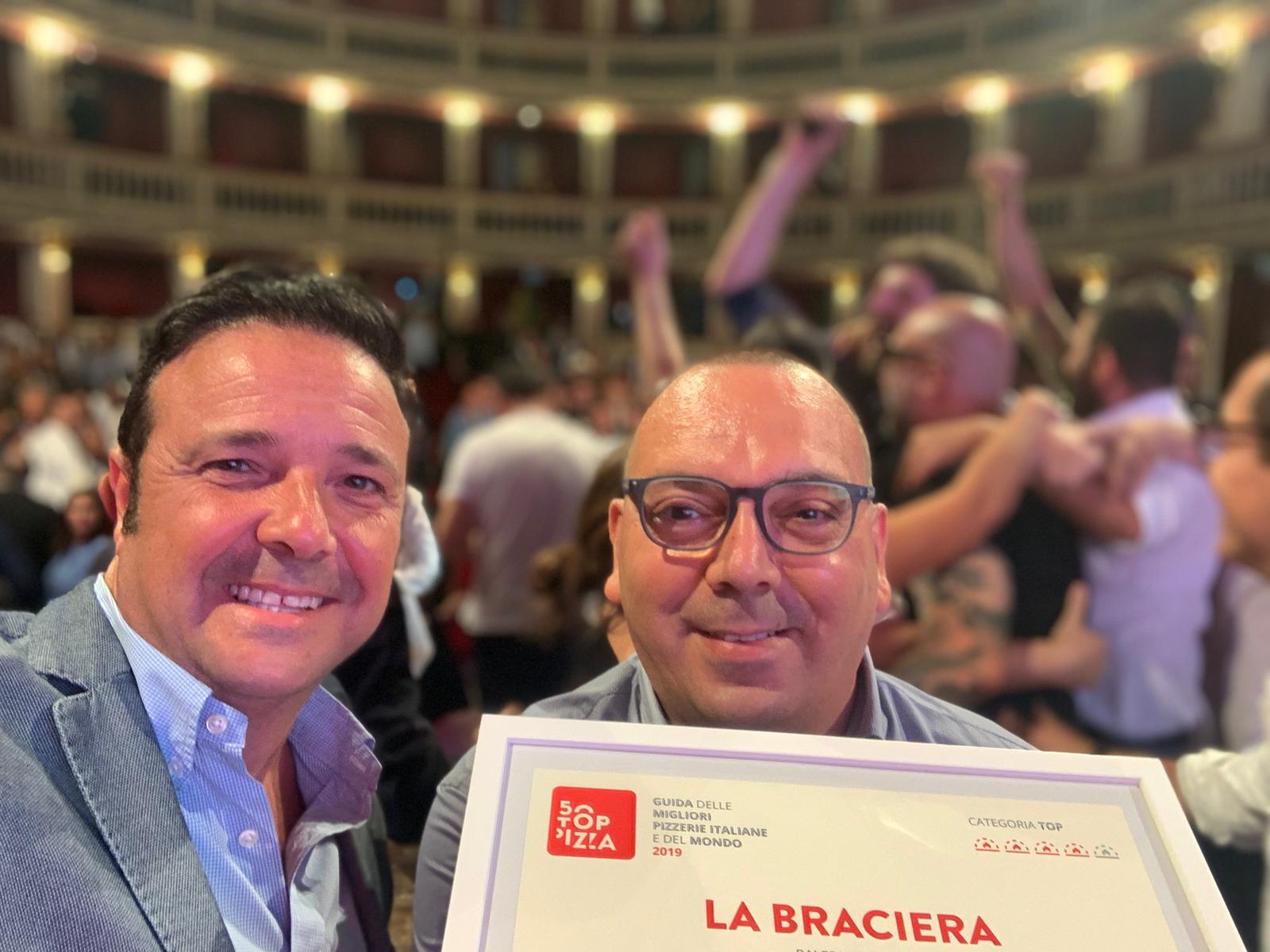 Top 50 pizza, la Braciera di Palermo 41/mo posto in classifica