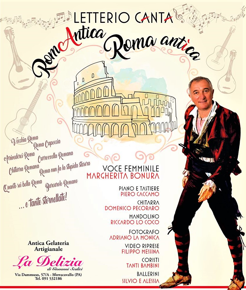 Al Teatro Arena di Vito Zappalà Letterio Lombardo e Margherita Bonura cantano la Roma antica
