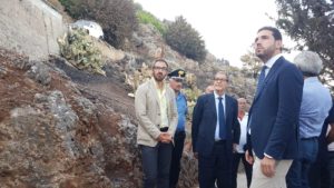 Sopralluogo di Musumeci a Monreal