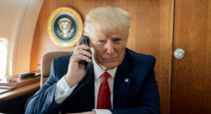 -- Foto dal profilo twitter del presidente Usa Trump -- NEW YORK (ITALPRESS) - Il presidente USA...