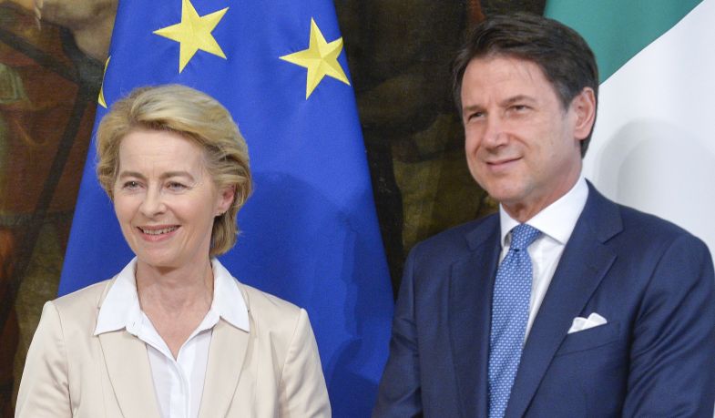 UE, Conte incontra  Ursula von der Leyen a Bruxelles