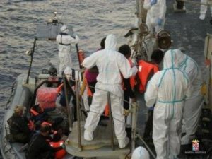 Ocean Viking verso Lampedusa.