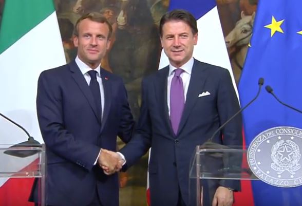 Conte incontra Macron: “Insieme per il rilancio dell’Europa”