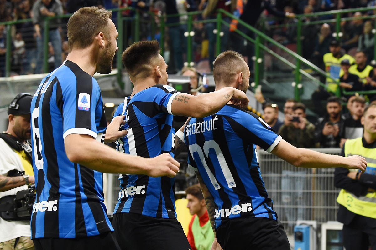 L’Inter domina il derby, il MIlan KO 2-0, reti di Brozovic e Lukaku