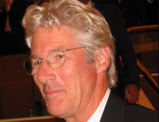 Richard Gere ha visitato oggi gli Uffizi di Firenze