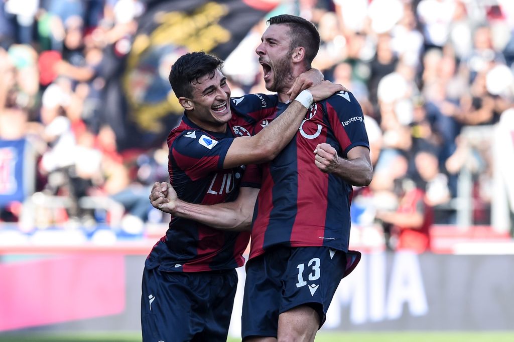 Il Bologna batte la Sampdoria 2-1, nel lunch match di serie A