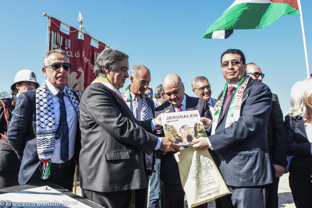 Tratto del foro italico di Palermo dedicato al nobel Yasser Arafat