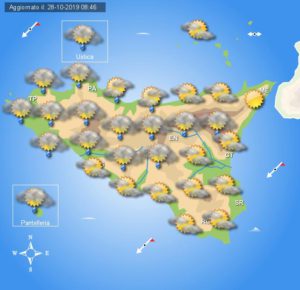 Meteo martedì 29 ottobre Sicilia