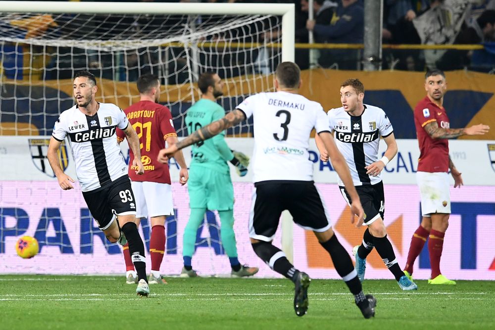 Sprocati e Cornelius lanciano il Parma, Roma sconfitta 2-0 al Tardini