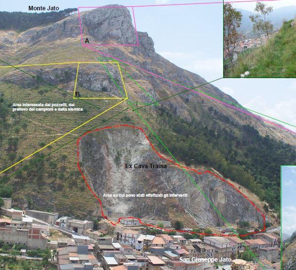 Rischio crolli su San Giuseppe Jato (Pa), si interviene sul costone