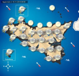 Meteo sabato 16 novembre Sicilia