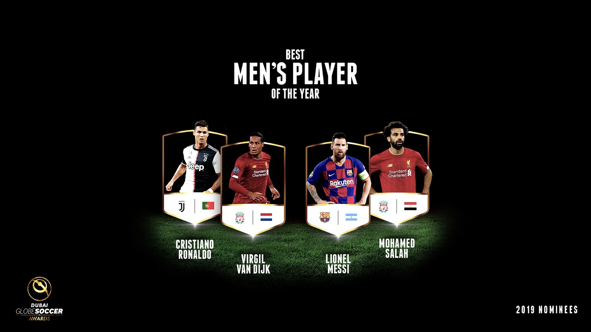 Globe Soccer Awards 2019, CR7 fra i candidati a giocatore dell’anno