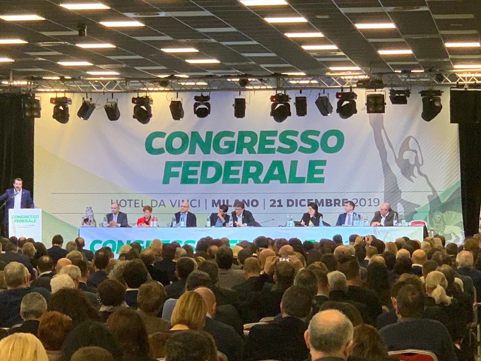 Lega, Congresso Federale approva per alzata di mano il nuovo statuto