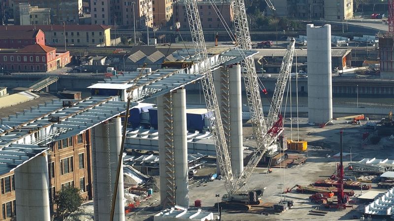 Ponte Genova, varato il quinto impalcato