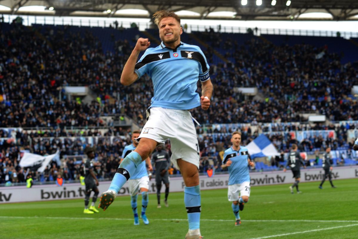 La Lazio travolge la Sampdoria 5-1, tripletta per Immobile