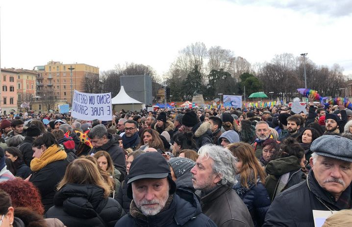 Sardine, Santori: “Siamo oltre 40 mila a Bologna”