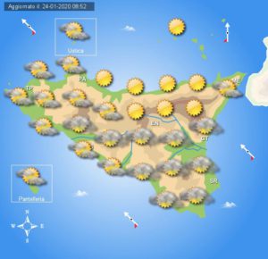 Meteo ultimo weekend gennaio Sicilia