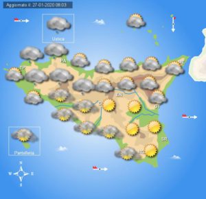 Meteo martedì 28 gennaio Sicilia
