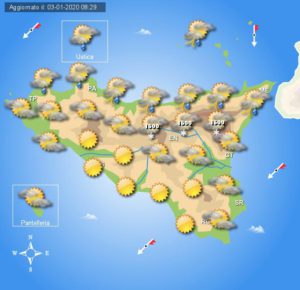 Meteo primo weekend gennaio Sicilia