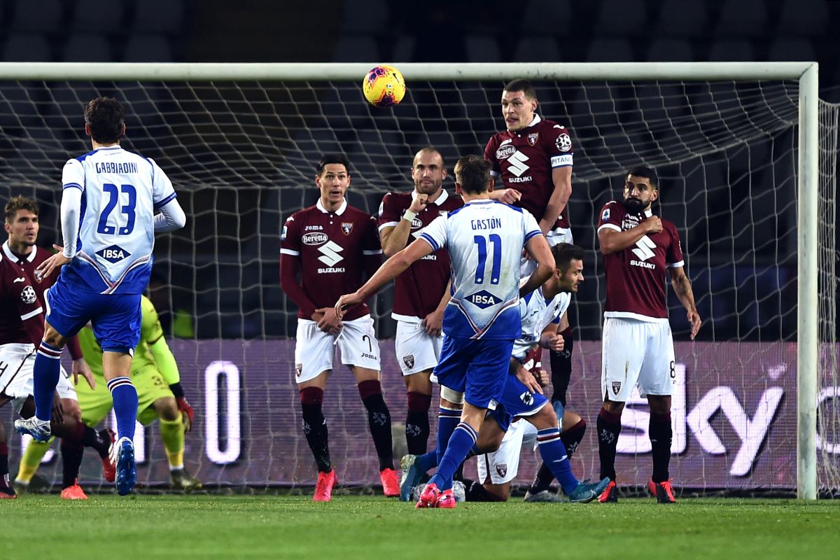 Ramirez e Quagliarella trascinano la Samp, Torino cede 3-1 in casa