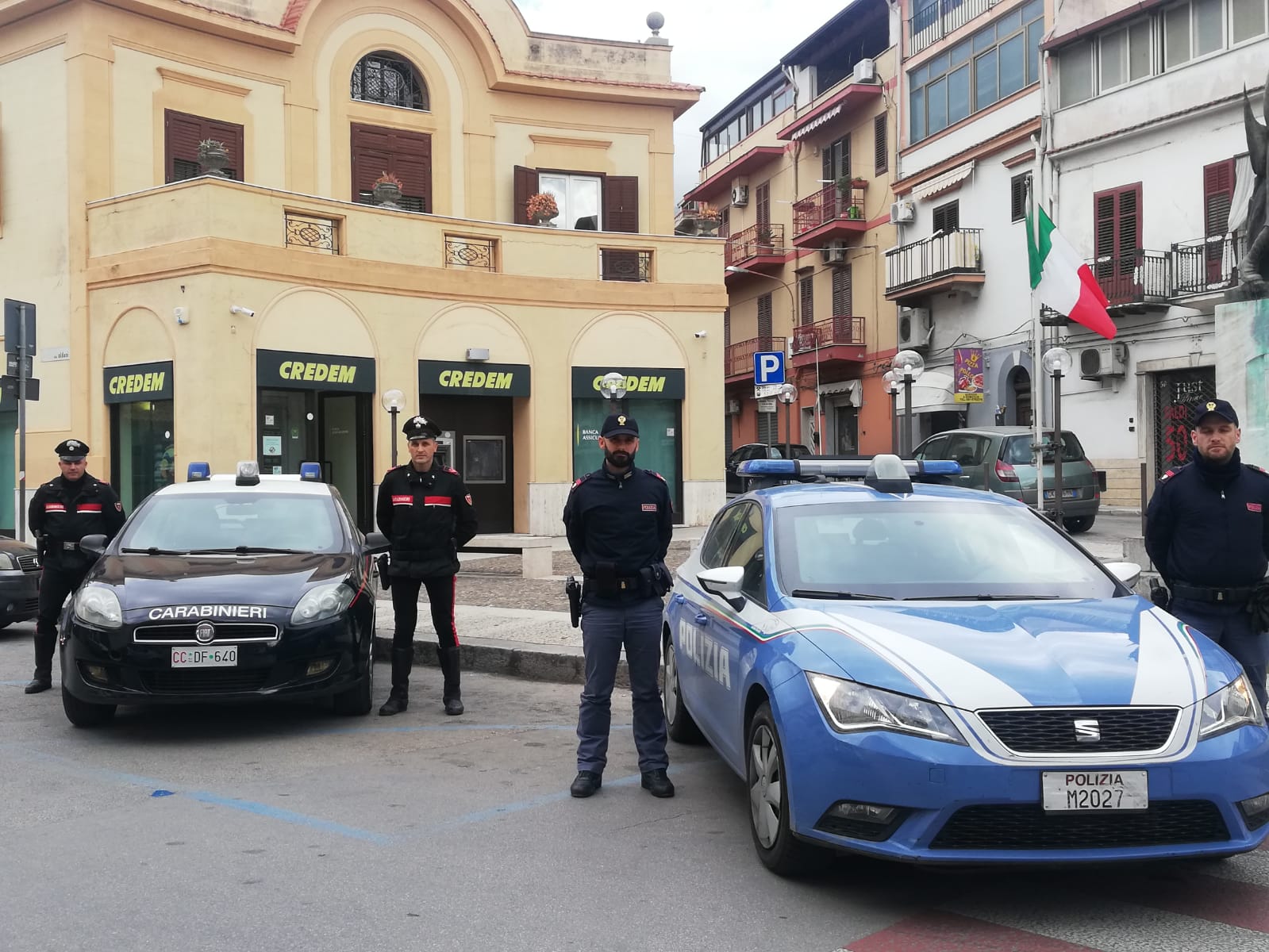 Tentata rapina in banca, la polizia arresta in flagranza un 47enne
