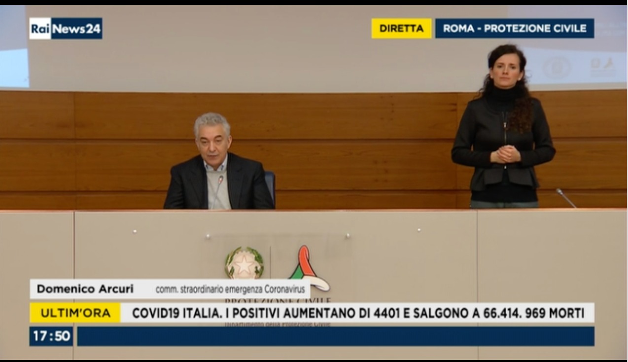 Dati nazionali Coronavirus oggi, mai così tanti decessi in un giorno