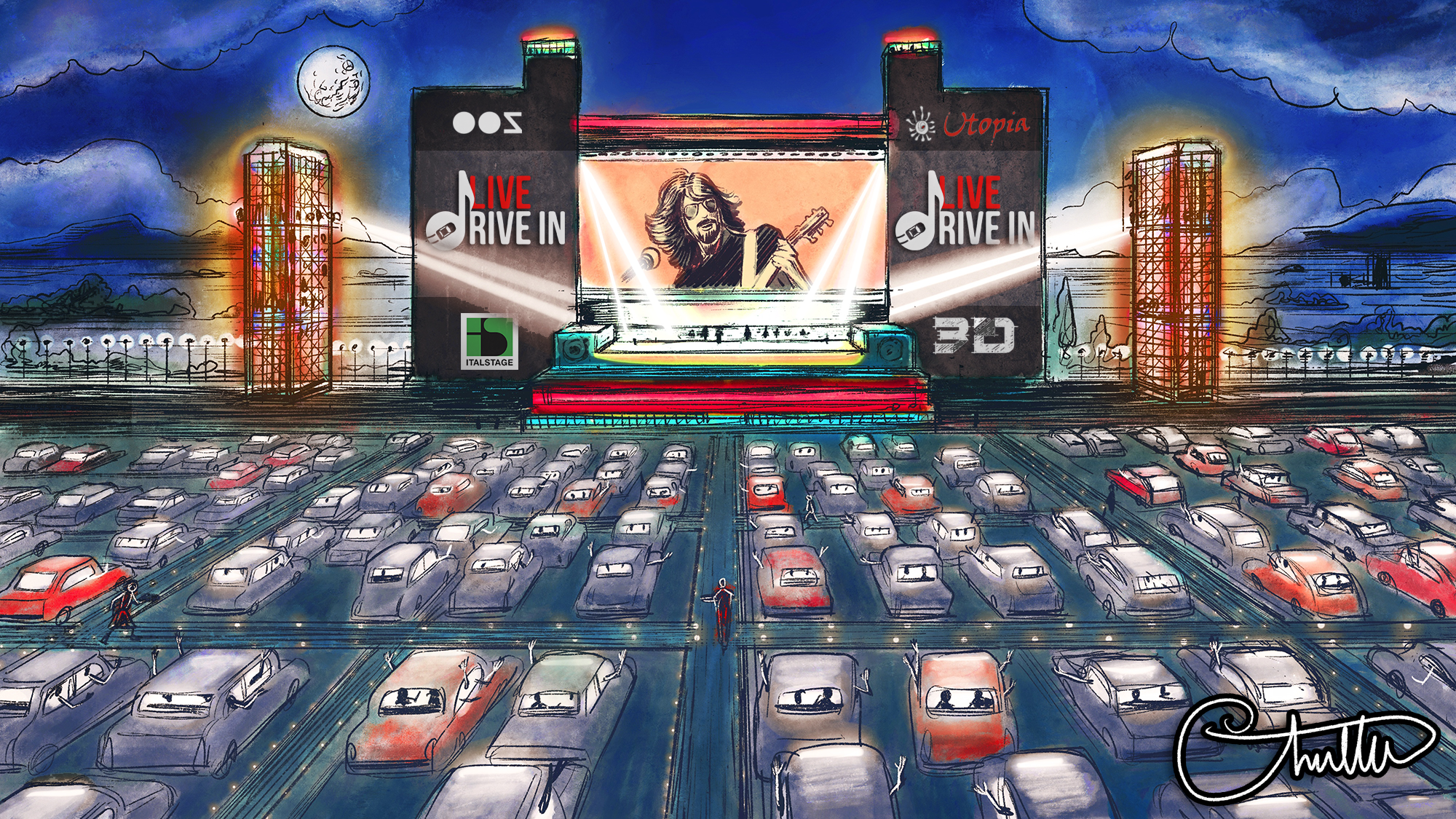 Live drive in, il progetto per la rinascita dell’intrattenimento