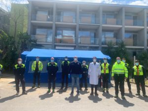 Allestita tenda pre-triage