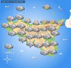Meteo giovedì 2 aprile Sicilia