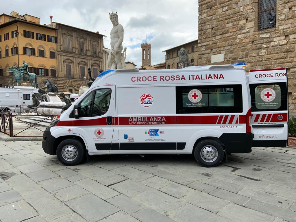 Firenze, RFK Human Rights Italia dona un’ambulanza alla Croce Rossa